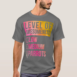 Parrot-ynlig bildnivå för morötter i vattenfärg t shirt