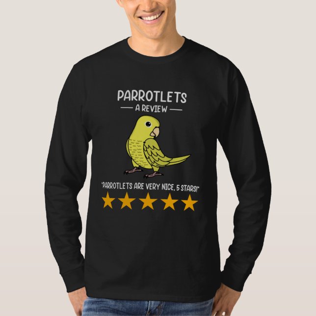 Parrots  A Review Yellow Parrotlet T Shirt (Framsida)