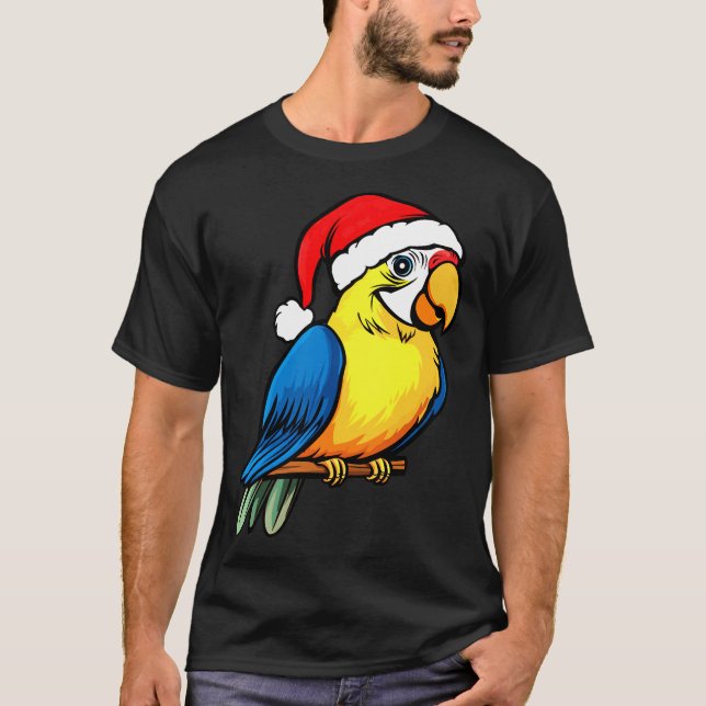 Parrots Christmas T-Shirt (Framsida)