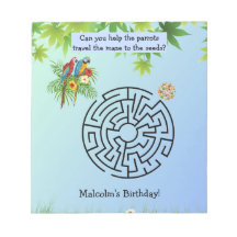 Parrots hittar Seeds maze på födelsedagskalendern