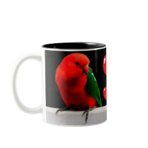 Parrots kung i Kärlek 2-Tone Mugg