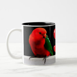 Parrots kung i Kärlek 2-Tone Mugg