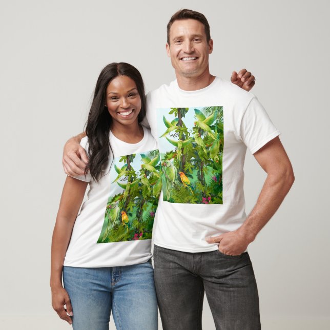 Parrots. T Shirt (Unisex)