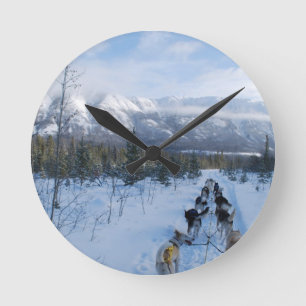 ParrotSleds - landskap Rund Klocka