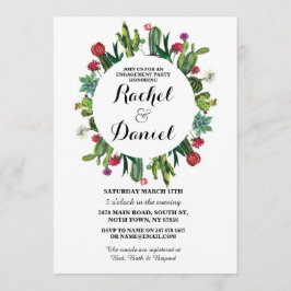 Pars för kaktus för förlovningkaktusFiesta Inbjudningar