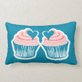 Pars för text för muffinkärlek beställnings- lumbarkudde