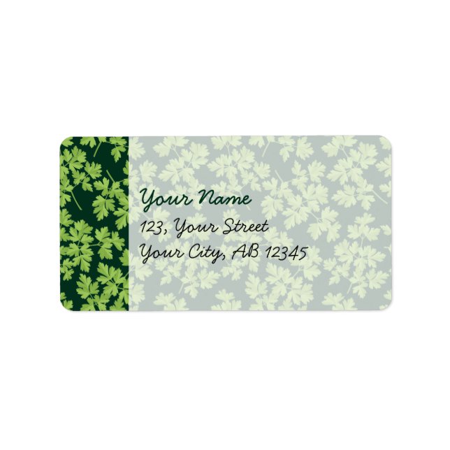 Parsley Adressetikett (Framsidan)
