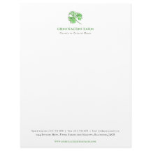 Parsley grönt farm business letterhead