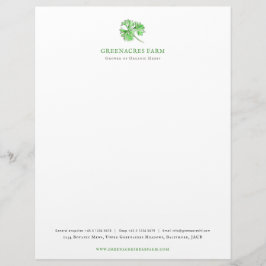 Parsley grönt farm business letterhead brevhuvud