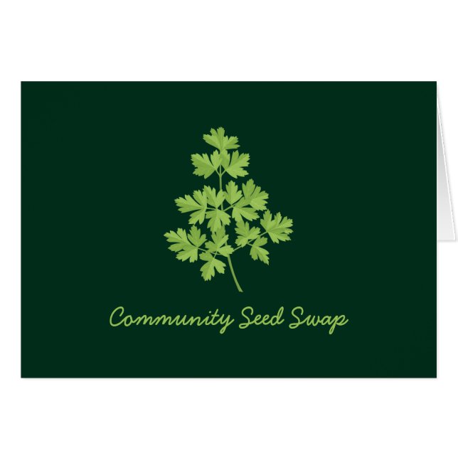 Parsley Hälsningskort (Framsidan Horizontal)