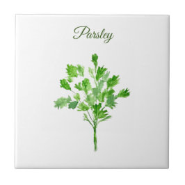 Parsley Herb Greenery Kitchen Culinary Grönt Chic Kakelplatta