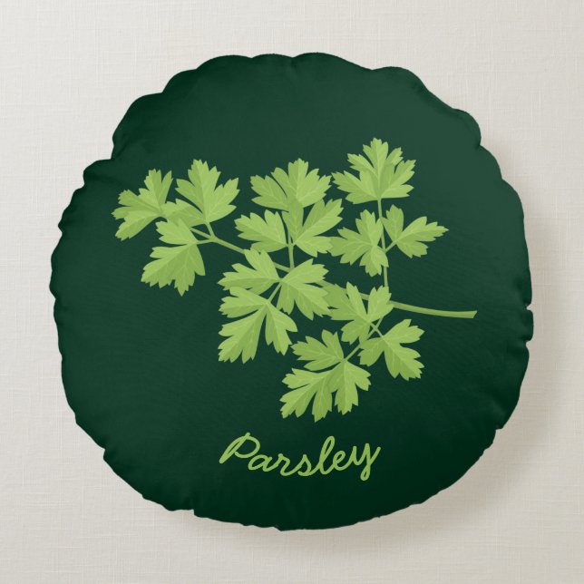 Parsley Rund Kudde (Framsidan)
