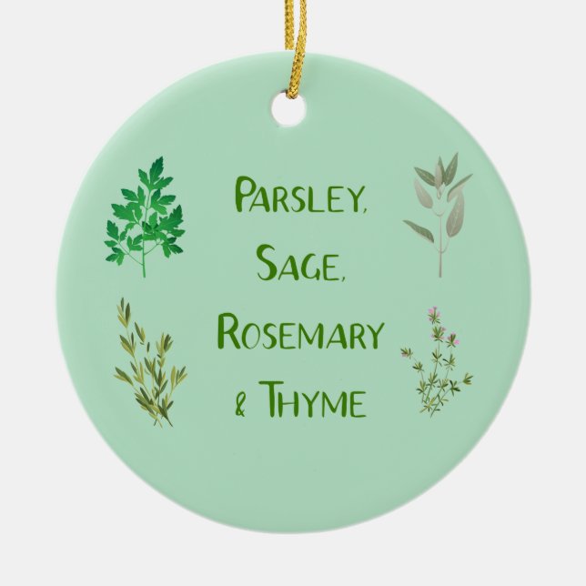 Parsley Sage Rosemary Thyme Herbal Ornament (Framsidan)