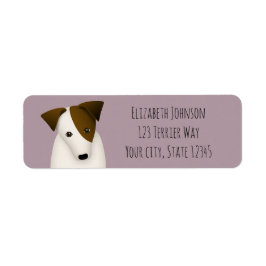 Parson jack russell lilac ANY färg returadress Etikett