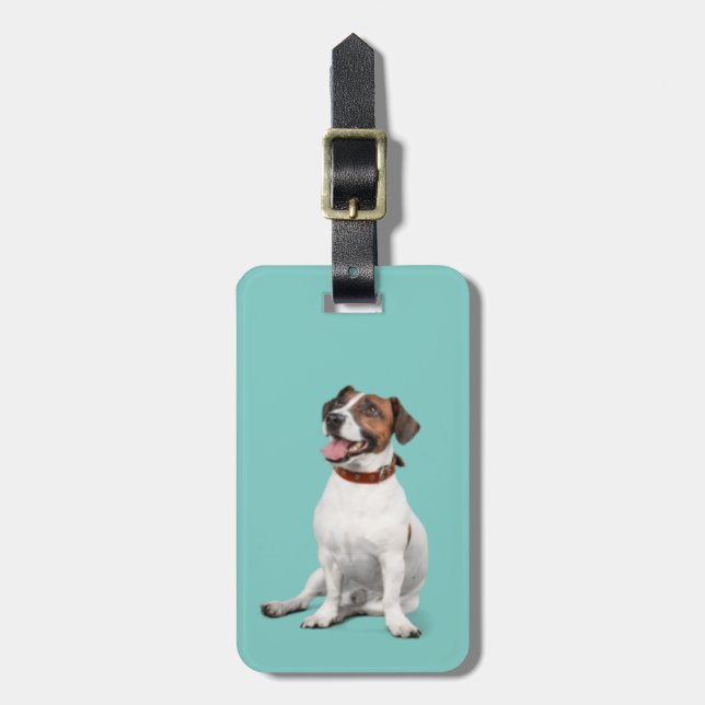 Parson Jack Russell Puppy | Bagagebricka (Vertikal Framsida)