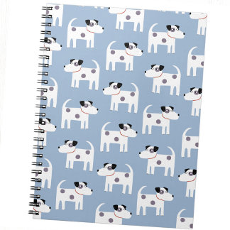 Parson Jack Russell Terrier Hund Blue Anteckningsbok