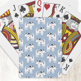 Parson Jack Russell Terrier Hund Blue Casinokort