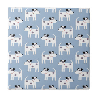 Parson Jack Russell Terrier Hund Blue Kakelplatta