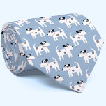 Parson Jack Russell Terrier Hund Blue Slips<br><div class="desc">En mönster av liten Jack Russell Terrier hundar mot blå bakgrund. Perfekt för din favorit Hund Pappa. Originalkonst av Nic Squirrell.</div>