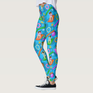 Parson Jack Russell Terrier hund party mönster Leggings