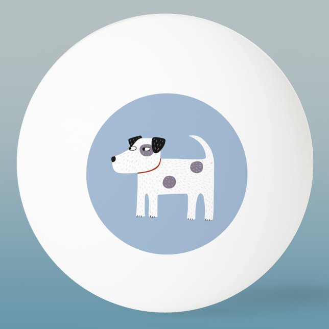 Parson Jack Russell Terrier Hund  Pingisboll (Jack Russell Parson Terrier dog ping pong ball)