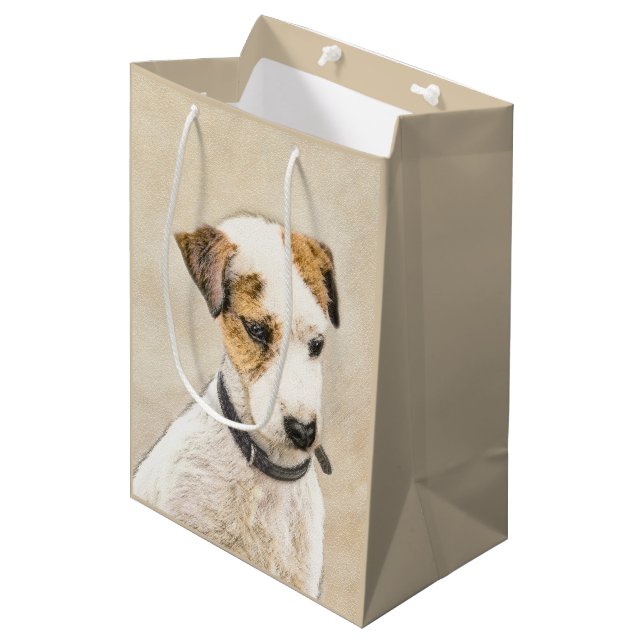 Parson Jack Russell Terrier Painting - Hund Art (Framsidan Vinklad)