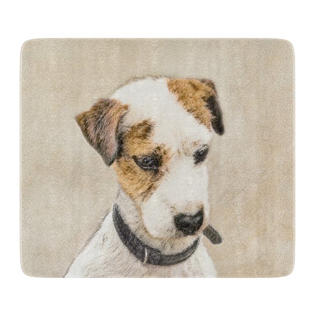 Parson Jack Russell Terrier Painting - Hund Art (Framsidan)