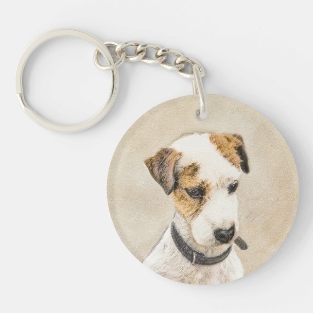 Parson Jack Russell Terrier Painting - Hund Art (Framsidan)