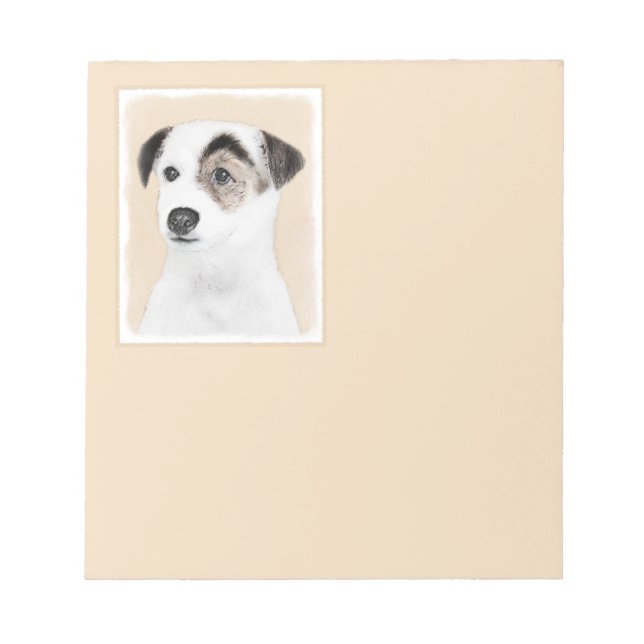 Parson Jack Russell Terrier Painting - Hund Art Anteckningsblock (Framsida)