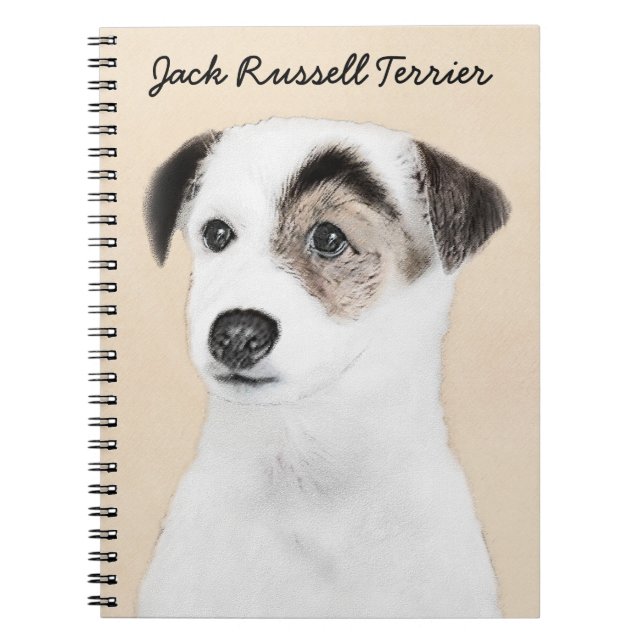 Parson Jack Russell Terrier Painting - Hund Art Anteckningsbok (Framsidan)