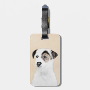 Parson Jack Russell Terrier Painting - Hund Art Bagagebricka