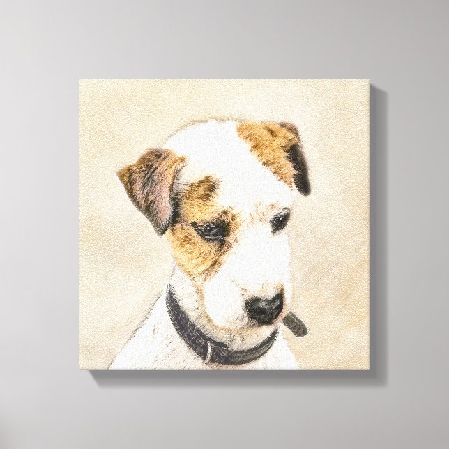 Parson Jack Russell Terrier Painting - Hund Art Canvastryck (Framsida)