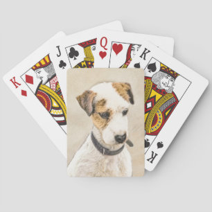 Parson Jack Russell Terrier Painting - Hund Art Casinokort