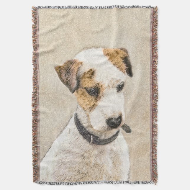 Parson Jack Russell Terrier Painting - Hund Art Filt (Framsidan Vertikal)