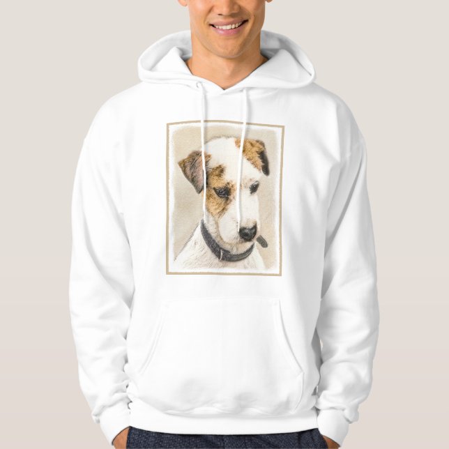 Parson Jack Russell Terrier Painting - Hund Art Hoodie (Framsida)
