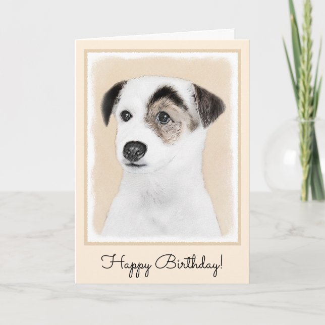 Parson Jack Russell Terrier Painting - Hund Art Kort (Framsida)