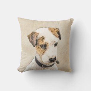 Parson Jack Russell Terrier Painting - Hund Art Kudde