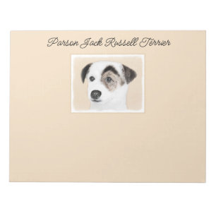 Parson Jack Russell Terrier Painting - Hund Art no Anteckningsblock