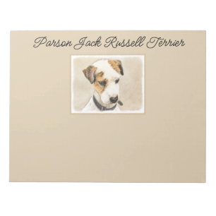 Parson Jack Russell Terrier Painting - Hund Art no Anteckningsblock
