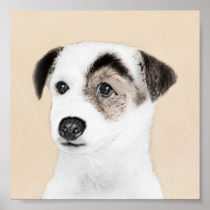 Parson Jack Russell Terrier Painting - Hund Art Poster