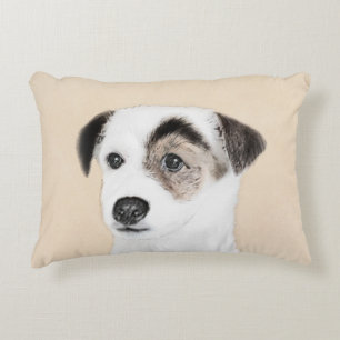 Parson Jack Russell Terrier Painting - Hund Art Prydnadskudde