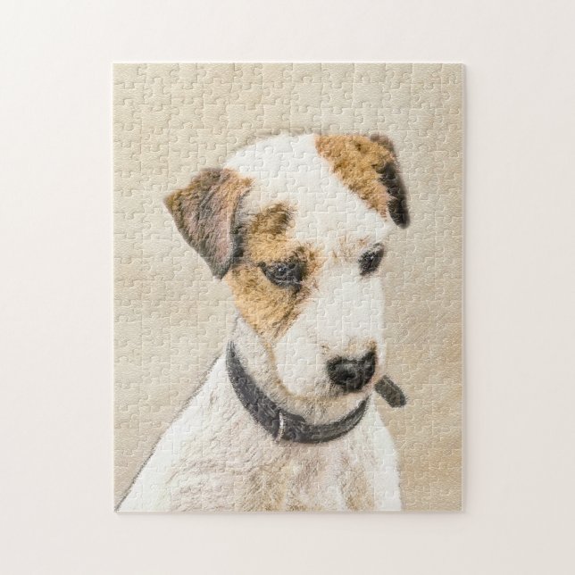 Parson Jack Russell Terrier Painting - Hund Art Pussel (Vertikal)