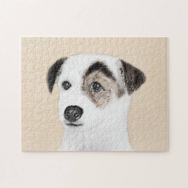 Parson Jack Russell Terrier Painting - Hund Art Pussel (Horisontell)