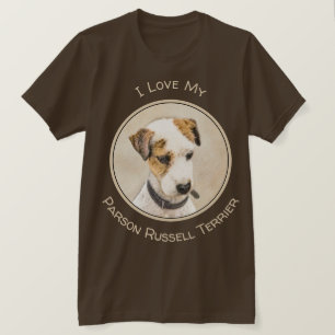 Parson Jack Russell Terrier Painting - Hund Art T Shirt