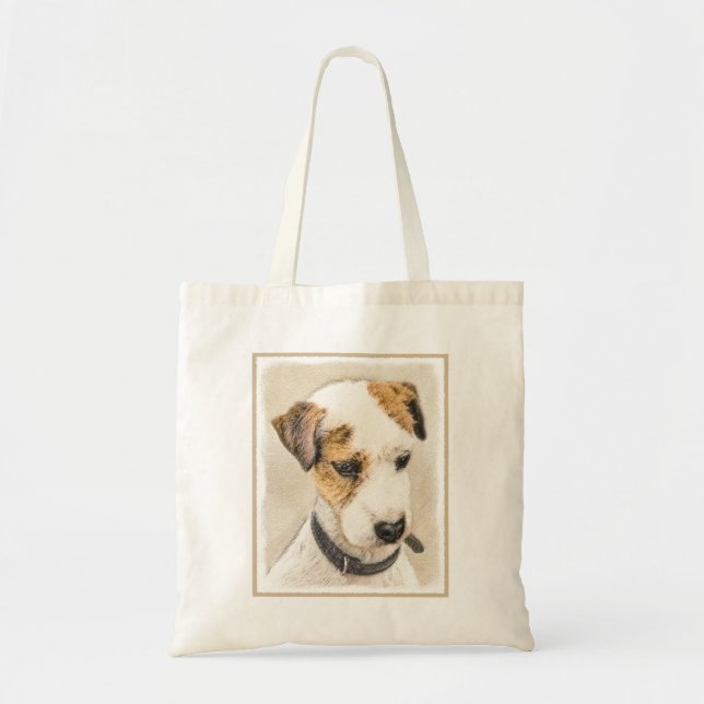 Parson Jack Russell Terrier Painting - Hund Art Tygkasse (Framsidan)