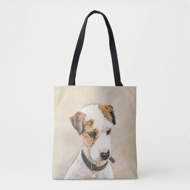 Parson Jack Russell Terrier Painting - Hund Art Tygkasse (Framsida)