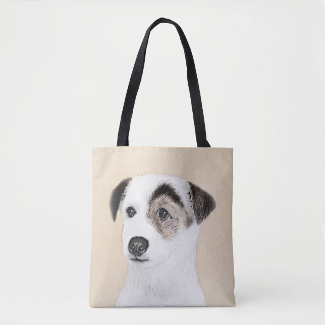 Parson Jack Russell Terrier Painting - Hund Art Tygkasse (Framsida)