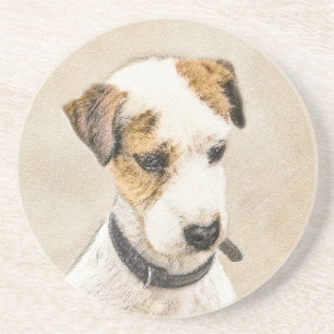 Parson Jack Russell Terrier Painting - Hund Art Underlägg