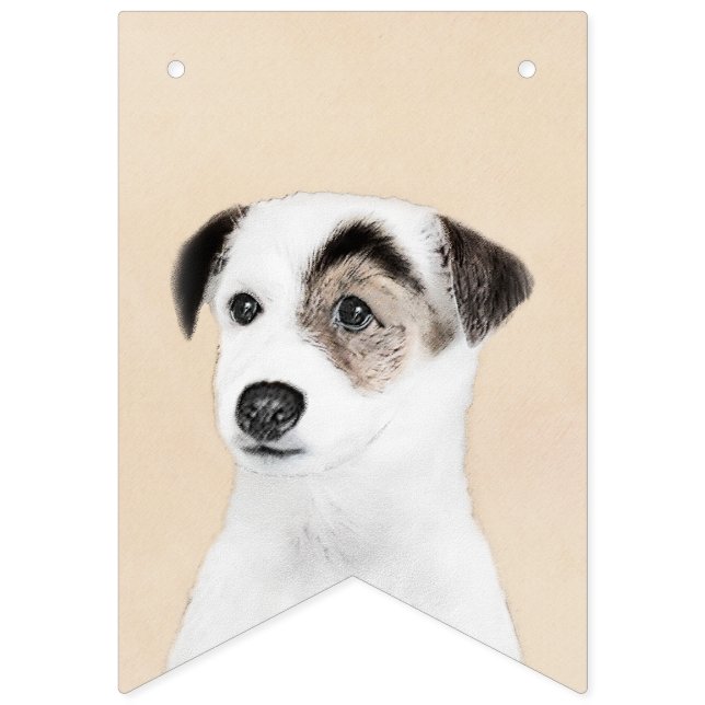Parson Jack Russell Terrier Painting - Hund Art Vimplar (Första flaggan)