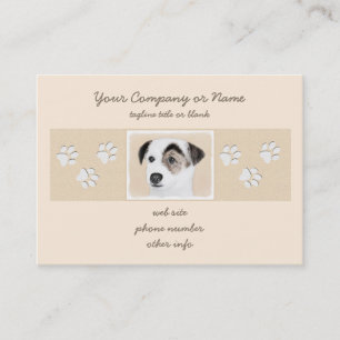 Parson Jack Russell Terrier Painting - Hund Art Visitkort